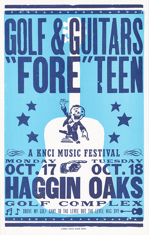 GOLF & GUITAR'S "FORE"TEEN COLLECTIBLE CONCERT POSTERS UNVEILED