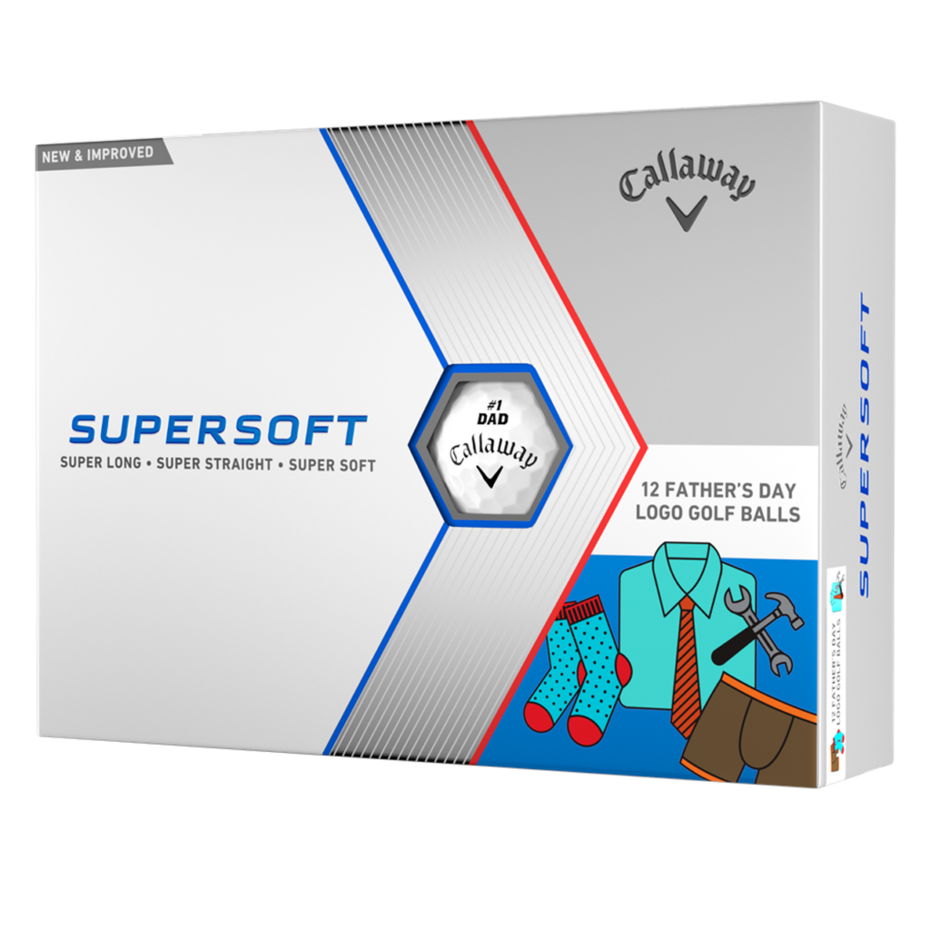 Front of Callaway Supersoft Father's Day Golf Balls