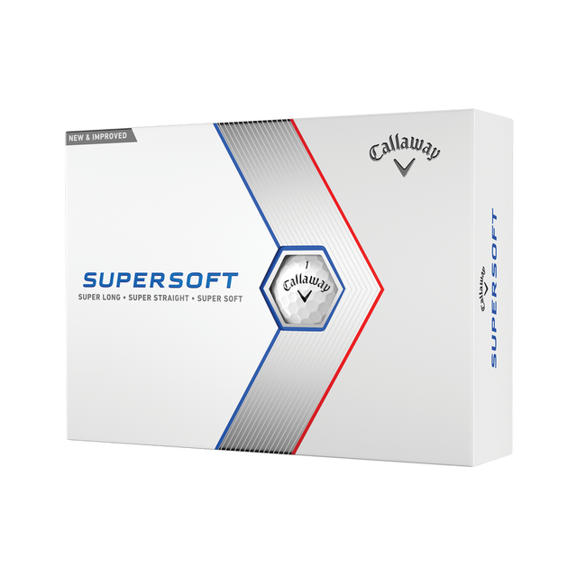 Front of Callaway SuperSoft Golf Ball Dozen Box