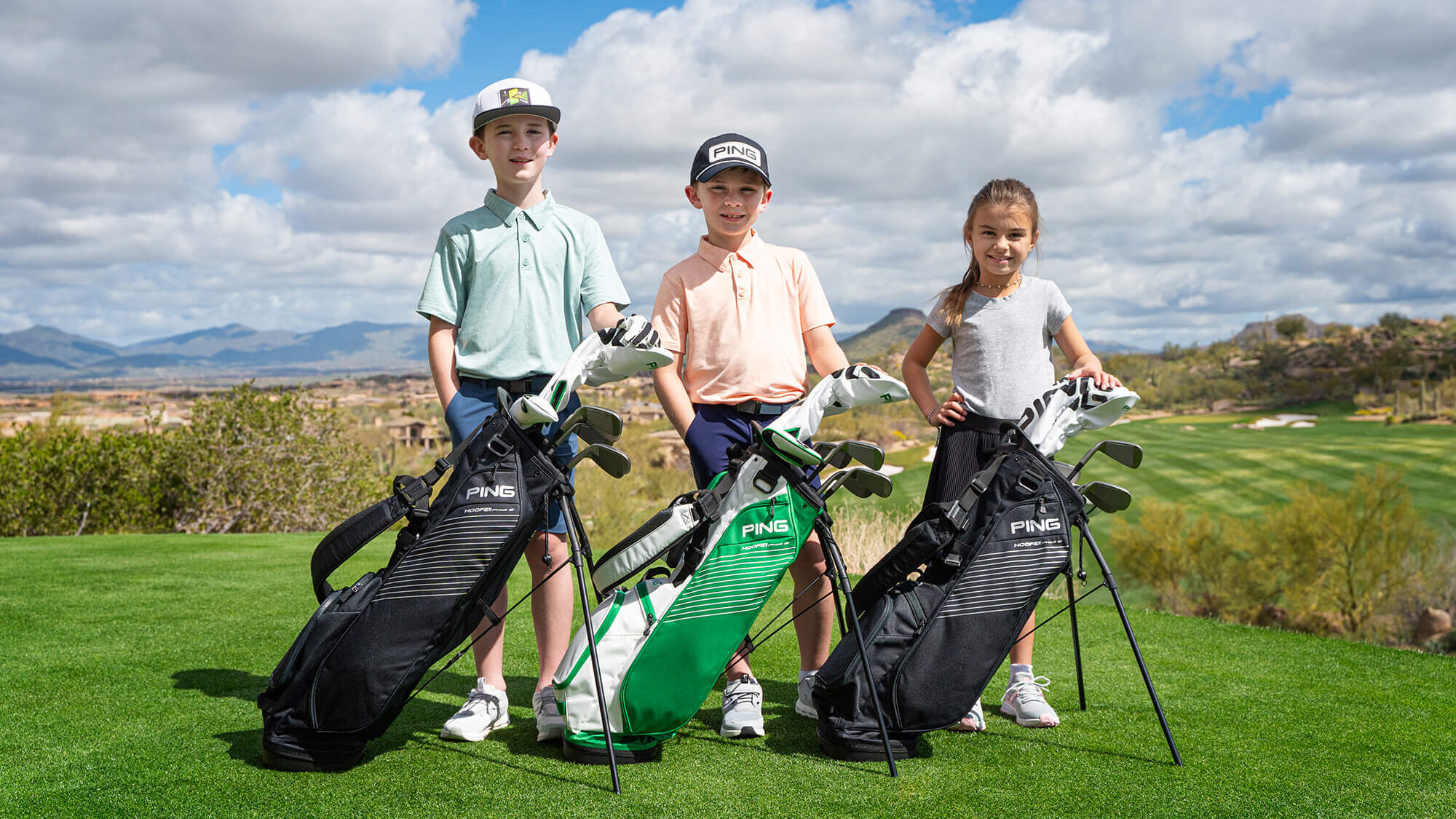 junior golfer with their Ping Prodi G Junior Golf Sets