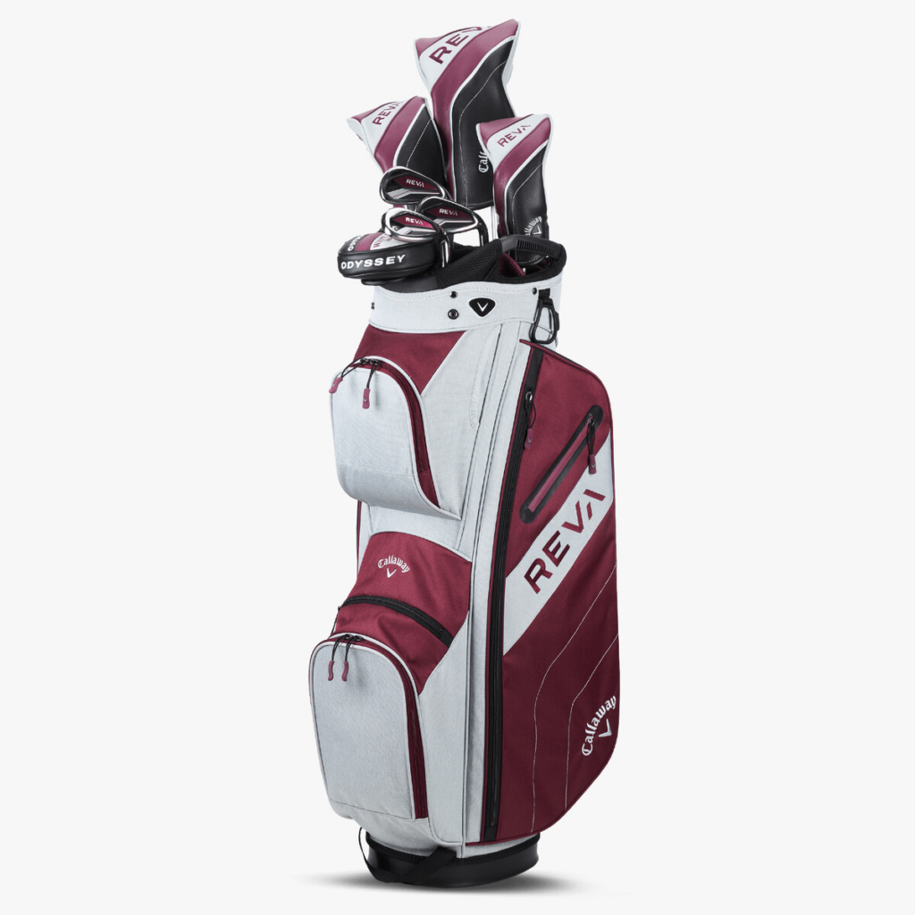 Callaway Reva 8 piece cart bag eggplant complete set