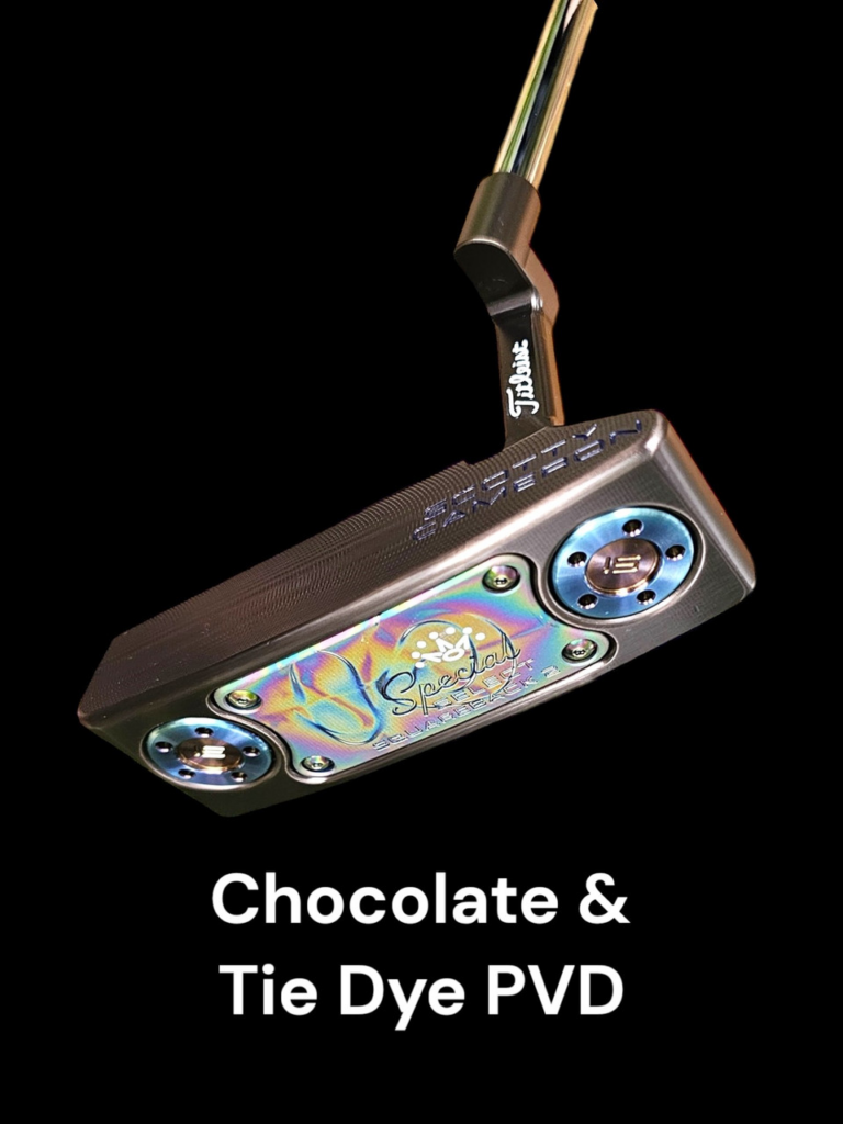 Brown tie dye putter