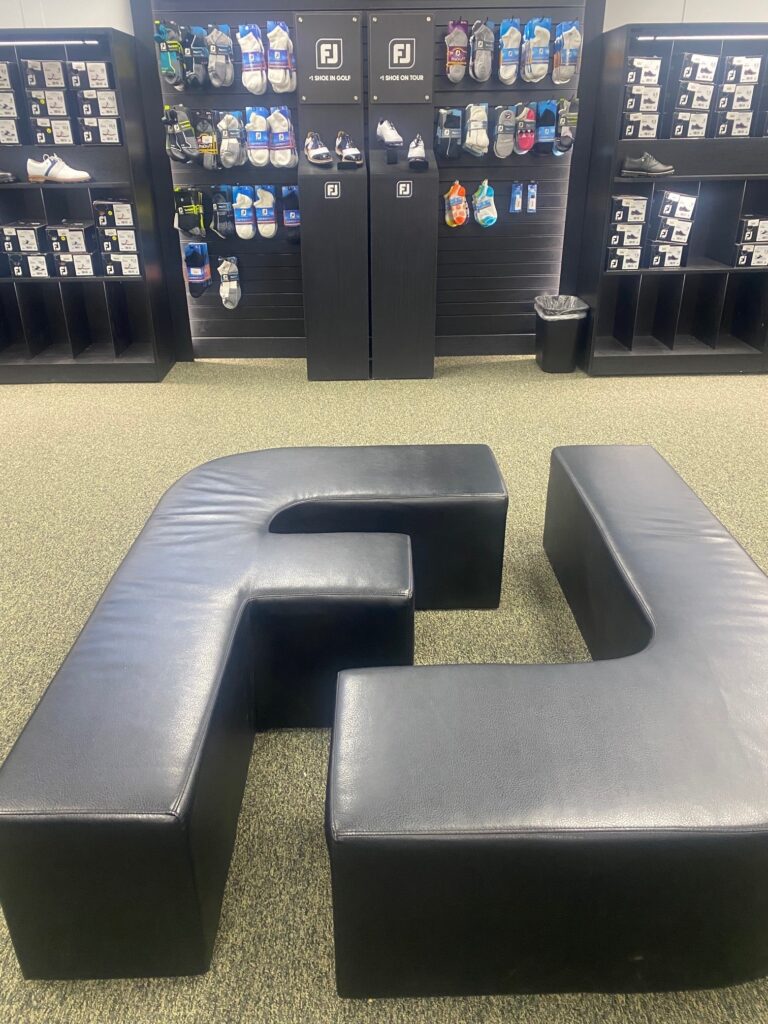 FootJoy Benches in Shoe Store